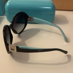 Tiffany & Co. Black and Aqua Sunglasses